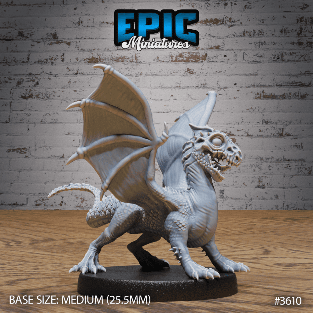 White Dragon Wyrmling V2 | Haven 3D Prints
