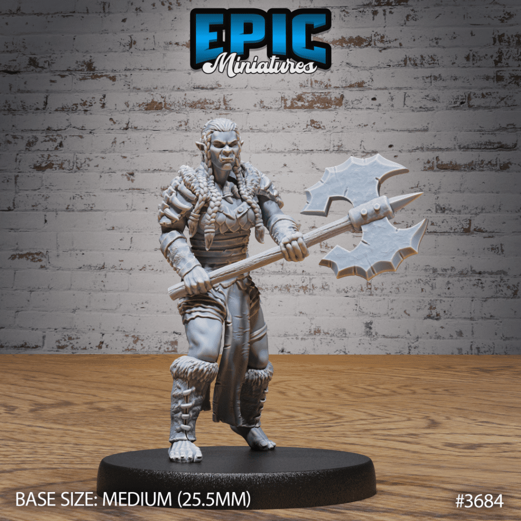 Half-Orc Marauder Female Heavy Axe