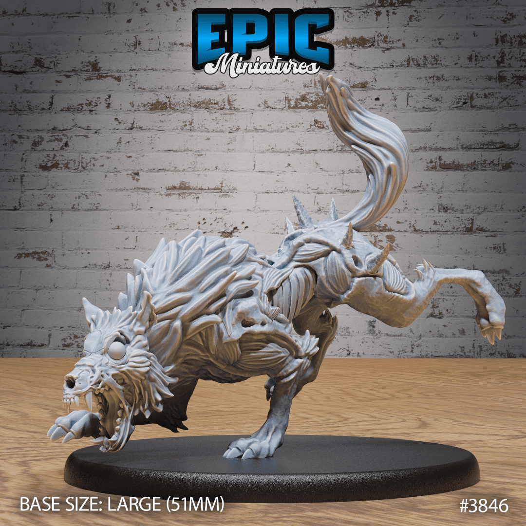 Undead Dire Wolf Angry