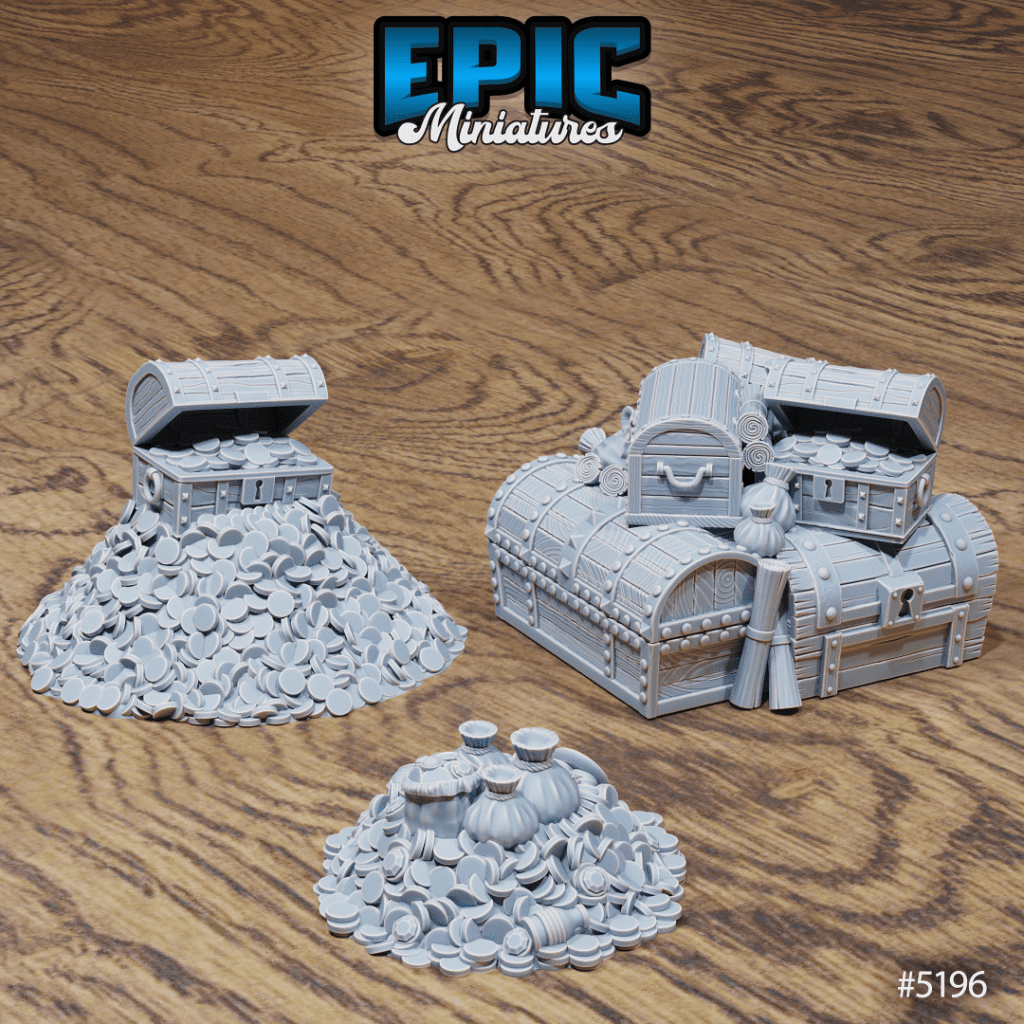 Oriental Scatter Treasure Pile | Haven 3D Prints