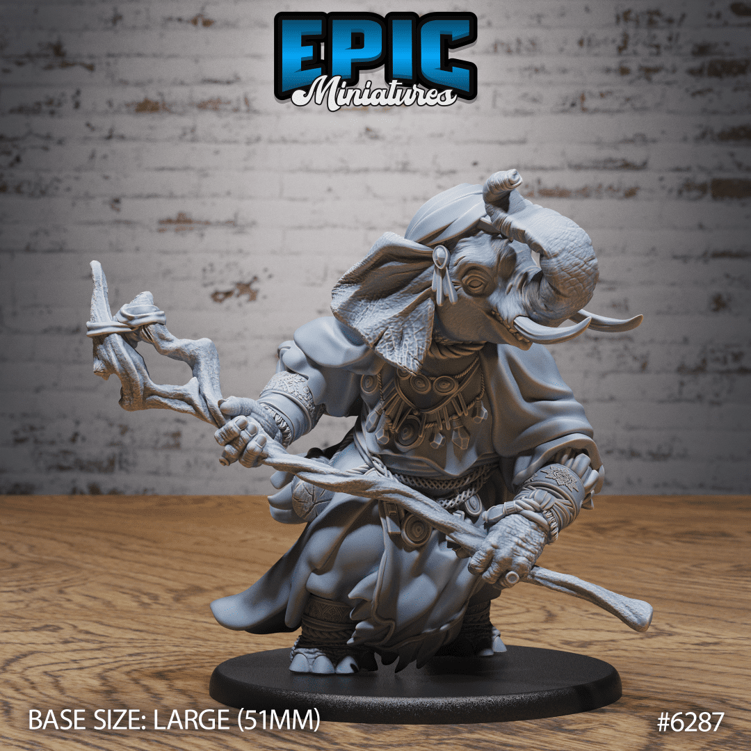 Elephant Folk Druid Attack