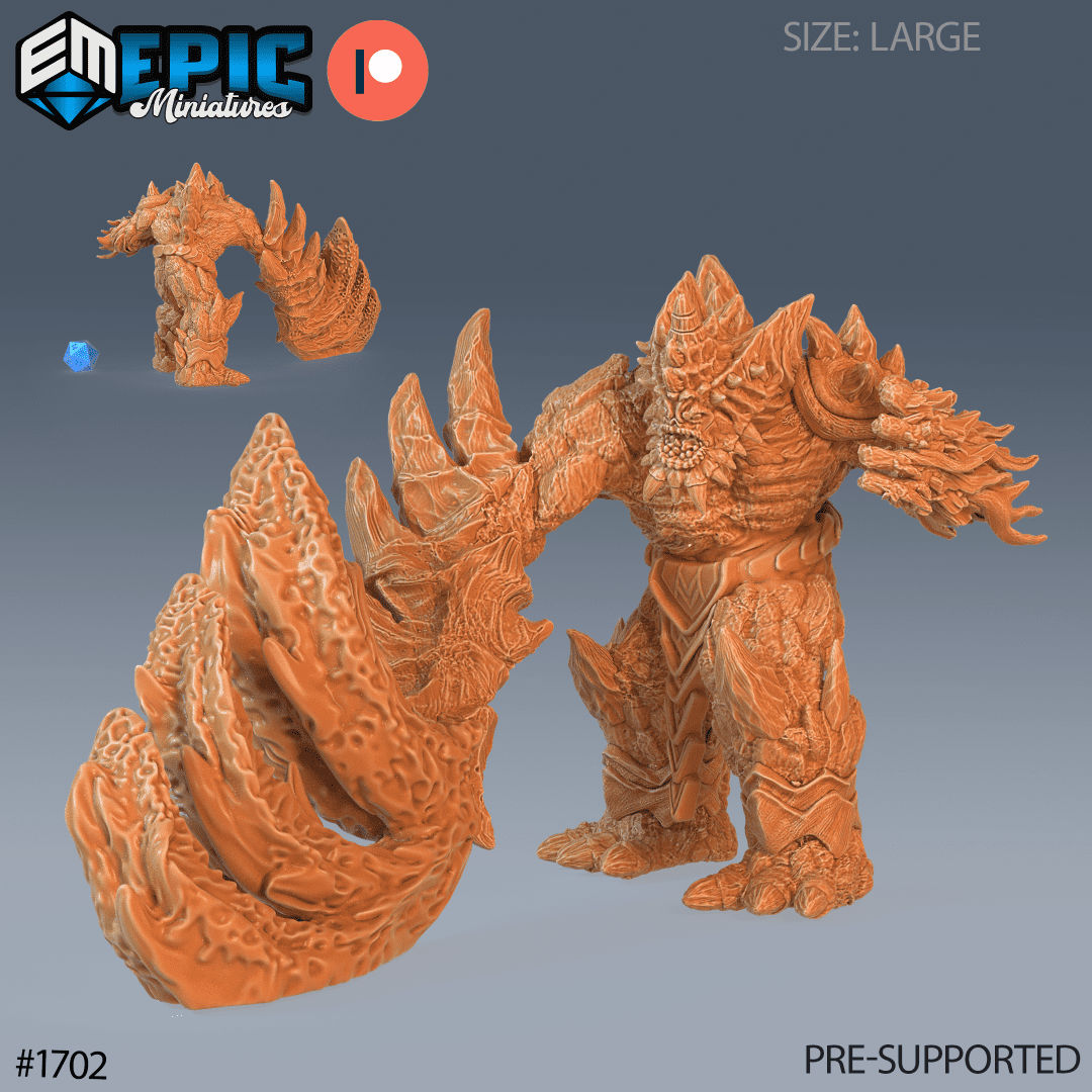 Lava Golem Attack