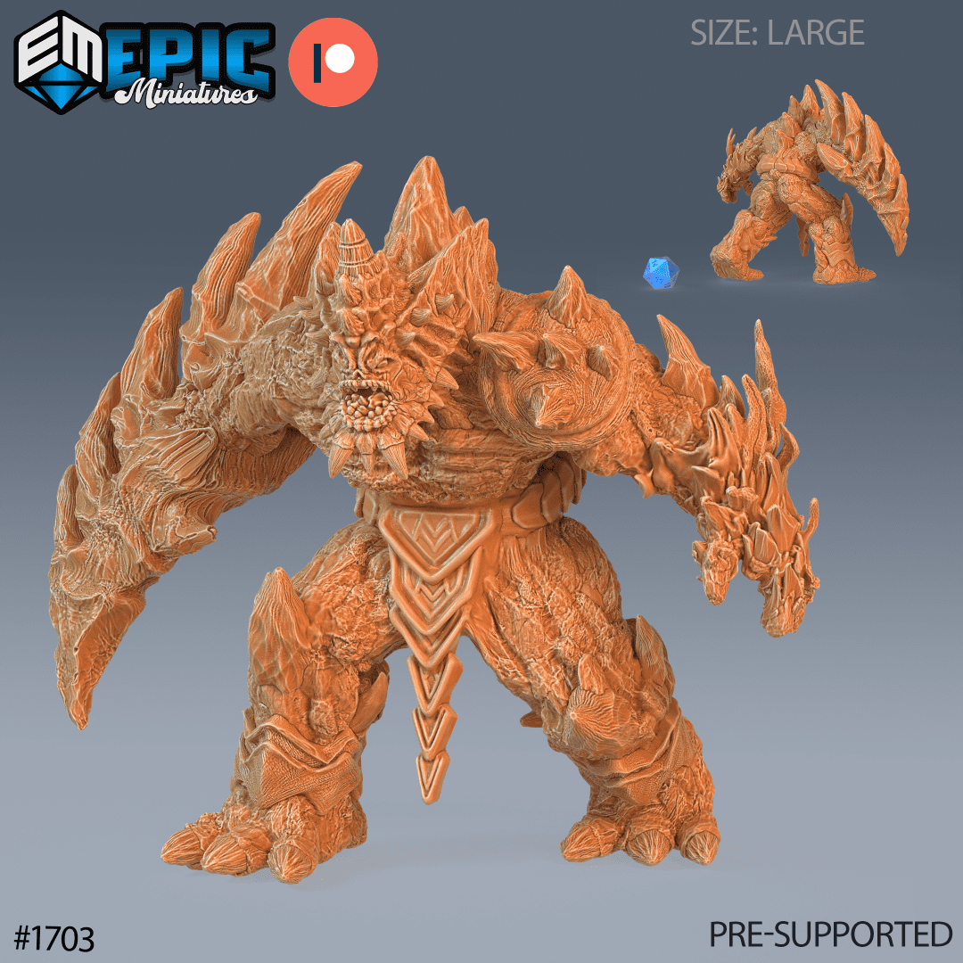Lava Golem Angry