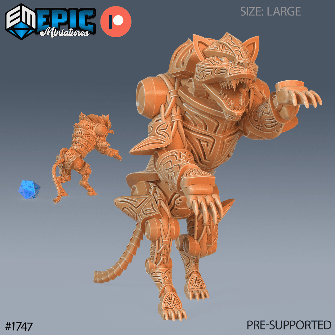 Construct Tiger Attacking
