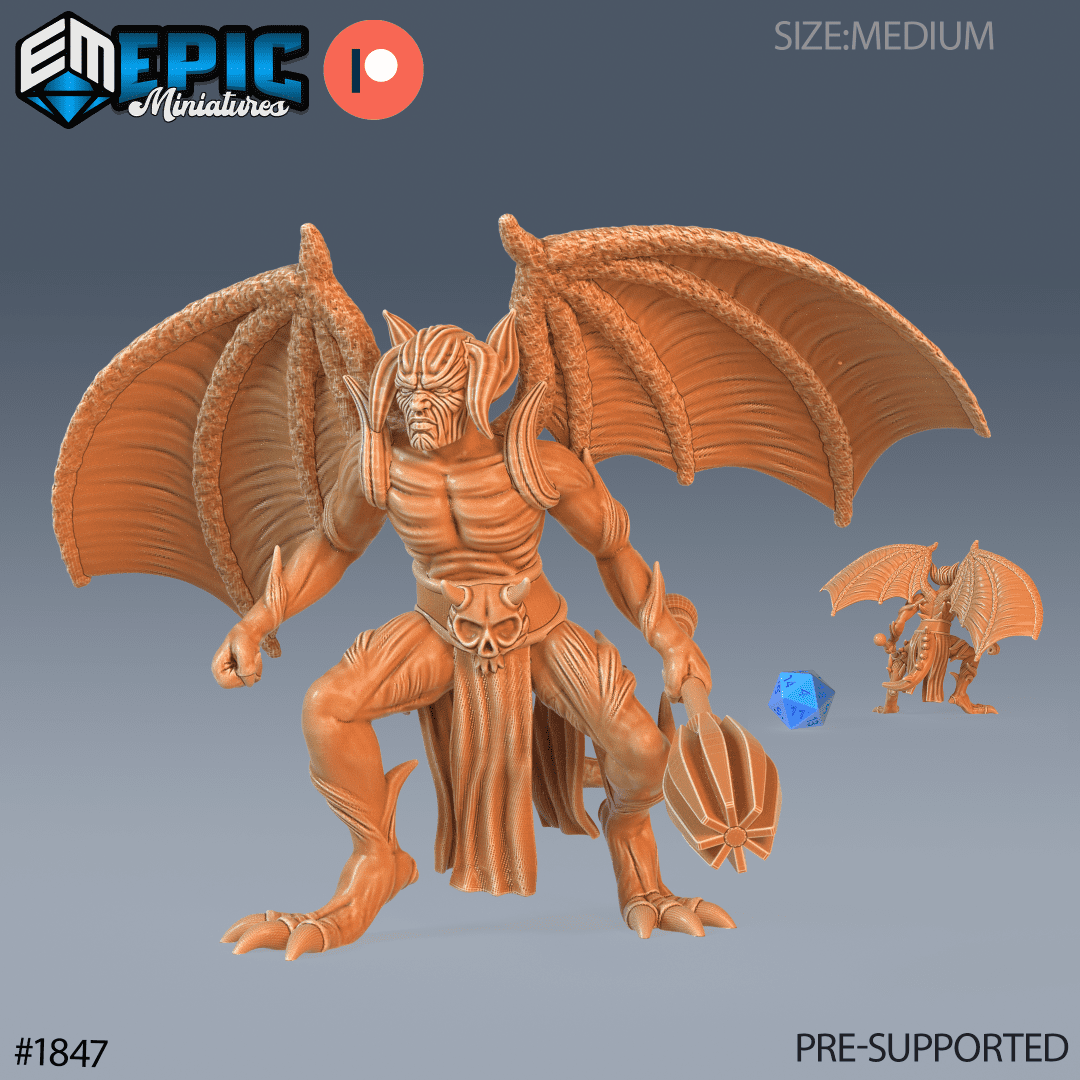 Winged Devil Army Mace