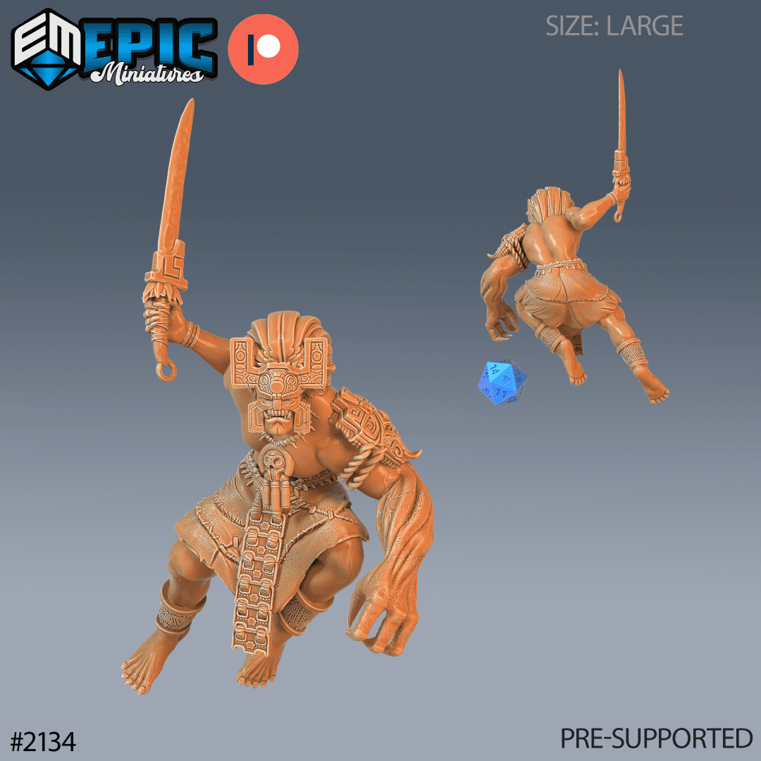 Giant Temple Guard Attacking
