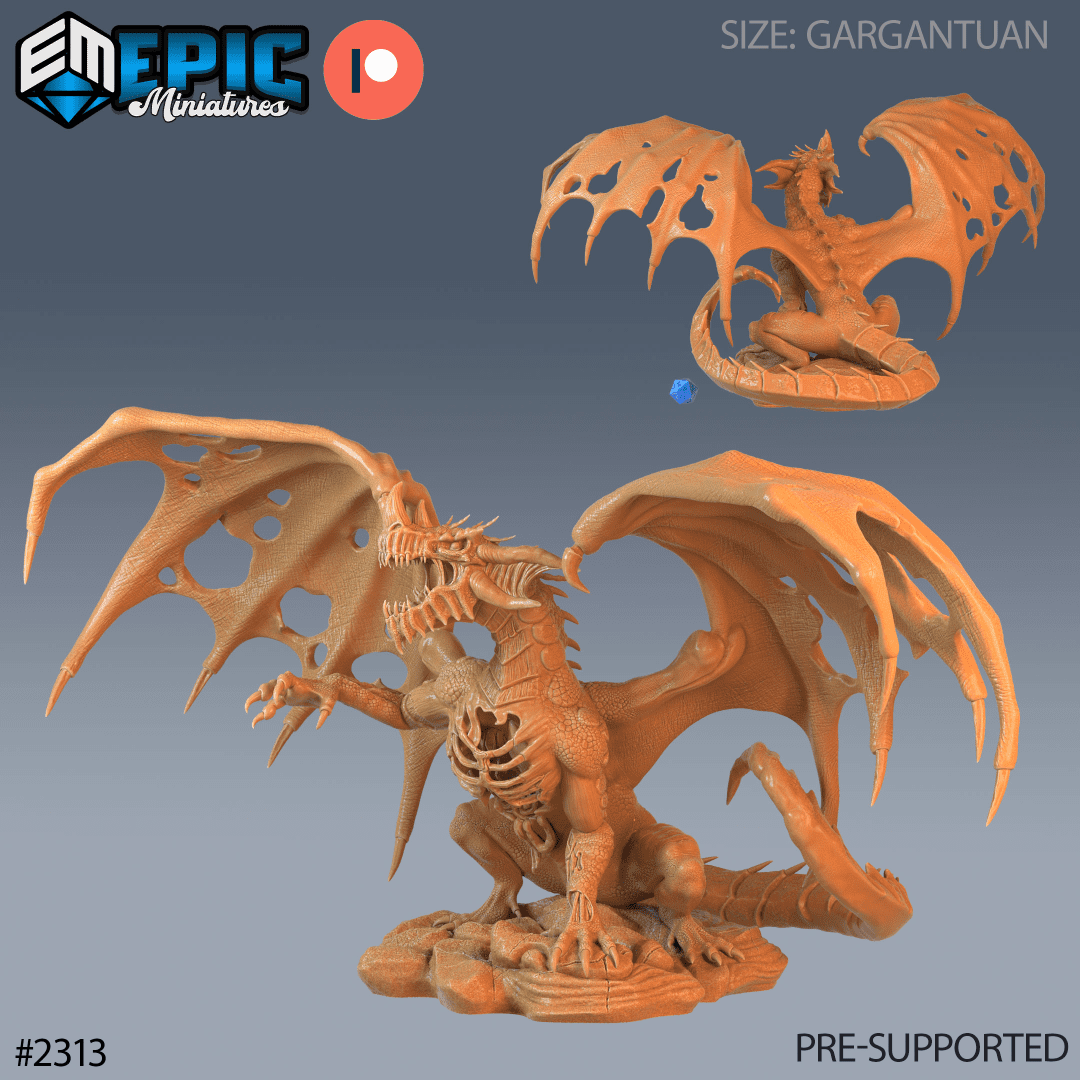 Ancient Blue Zombie Dragon
