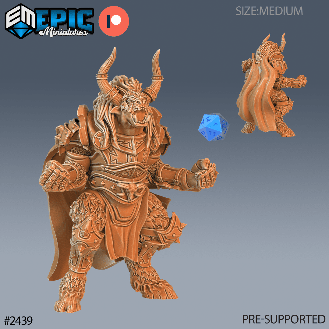 Wooly Minotaur Paladin Roar