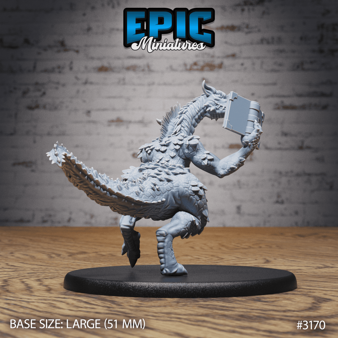 Two Headed Dragon Adventurer Reading - Image 2
